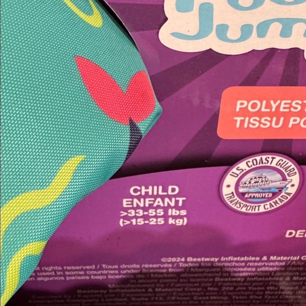 Kids Swim Vest - Pink and Blue - Picture 5 of 7